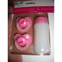 Dolls World Baby's Dummy And Bottle Set