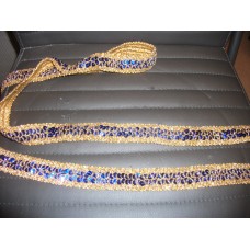 Gold & Dark Blue Braiding 2 1/2 Yards 