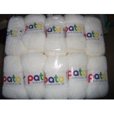 White Pato Everyday Double Knit 10 x 100Grams 
